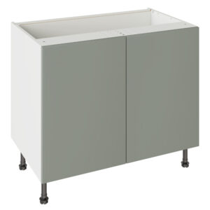 Slab Matt Agave Green 1000 Base Kitchen Cabinet