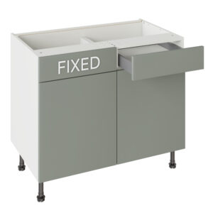 Slab Matt Agave Green 1000 RH Drawerline Base Kitchen Cabinet