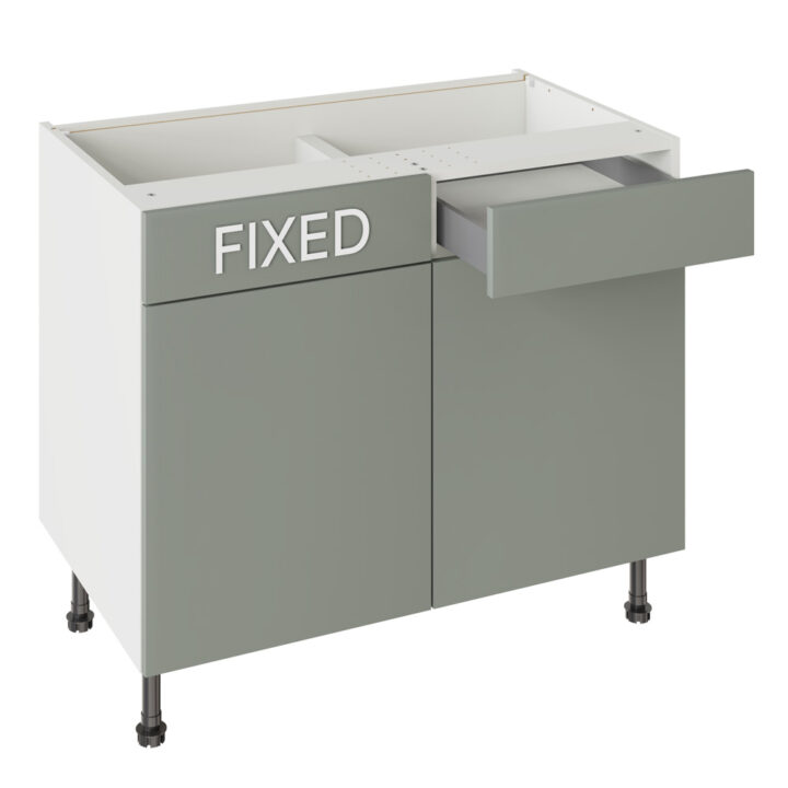 Slab Matt Agave Green 1000 RH Drawerline Base Kitchen Cabinet