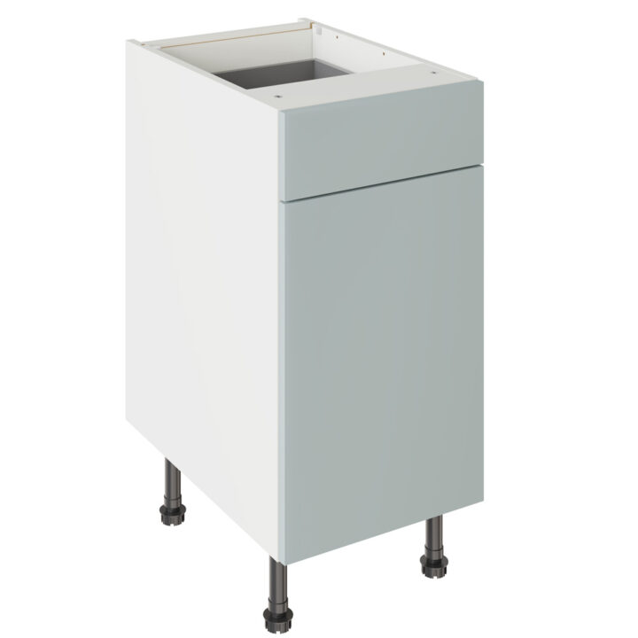 Slab Matt Aquamarine 400 Drawerline Base Kitchen Cabinet