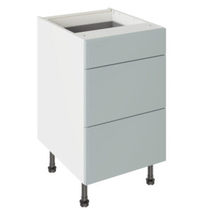 Slab Matt Aquamarine 500 3 Drawer Base Kitchen Cabinet