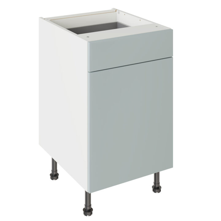 Slab Matt Aquamarine 500 Drawerline Base Kitchen Cabinet
