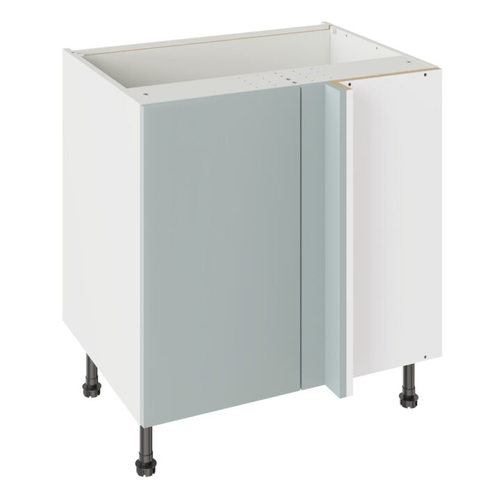 Slab Matt Aquamarine 800 Blind Corner Base Kitchen Cabinet