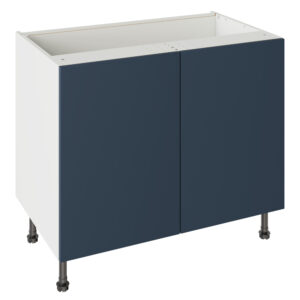 Slab Matt Blue 1000 Base Kitchen Cabinet
