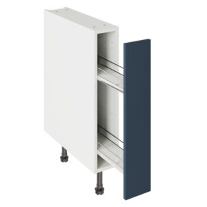 Slab Matt Blue 150 Base Kitchen Cabinet Pull Out