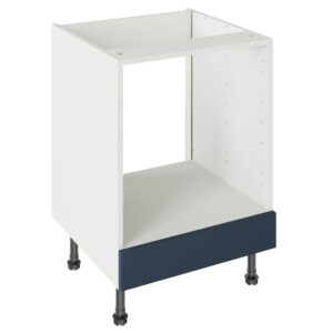 Slab Matt Blue 600 Oven Base Kitchen Cabinet