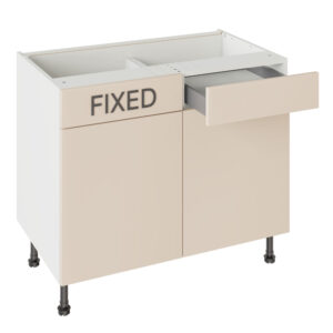 Slab Matt Cashmere 1000 RH Drawerline Base Kitchen Cabinet