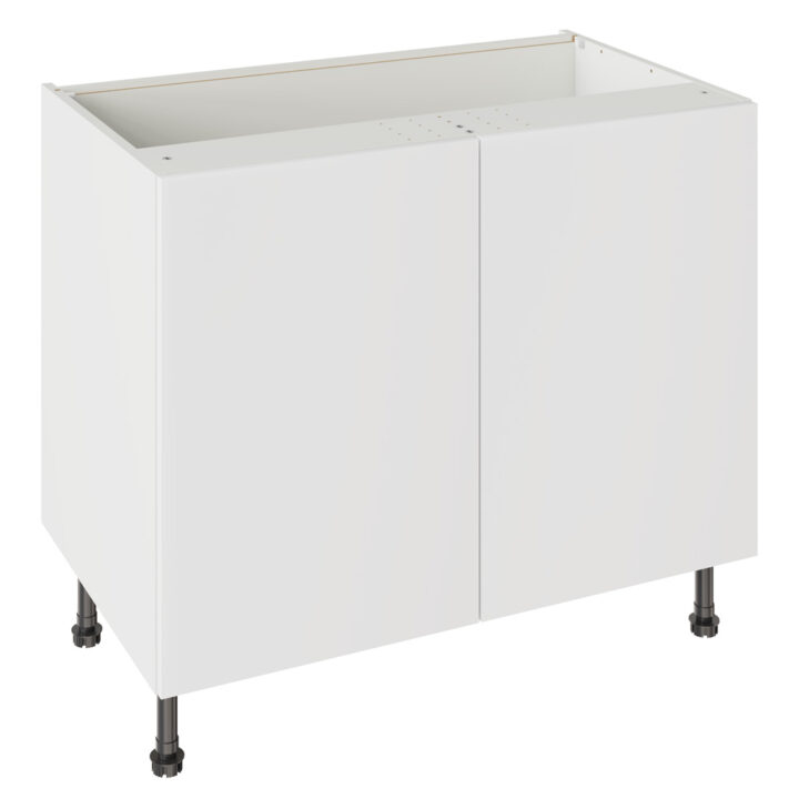 Slab Matt White 1000 Base Kitchen Cabinet