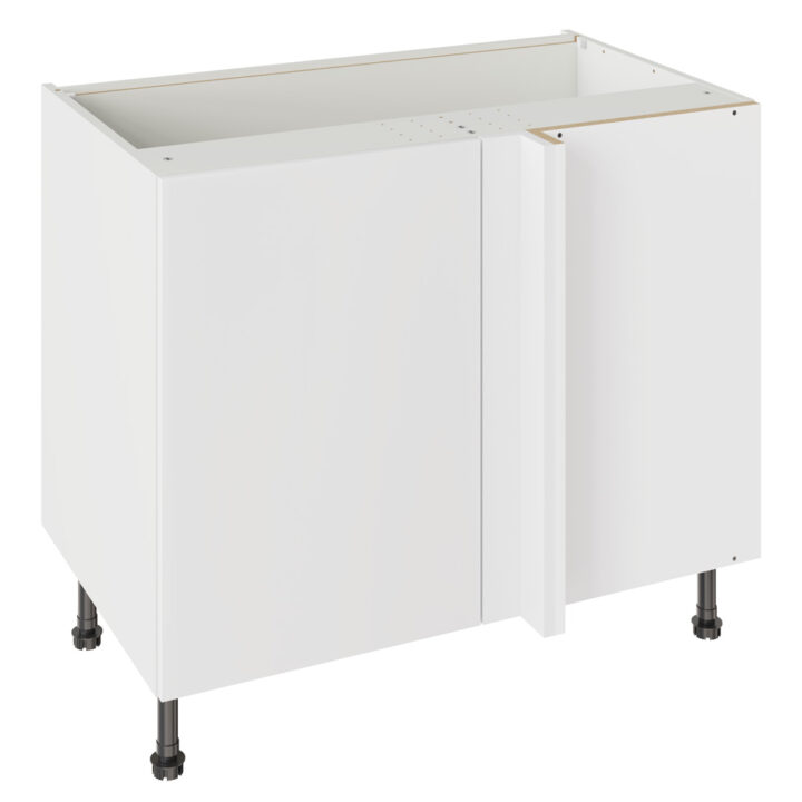 Slab Matt White 1000 Blind Corner Base Kitchen Cabinet