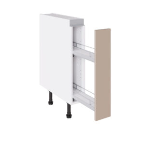 True Handleless Matt Cashmere 150 Base Kitchen Cabinet Pull Out