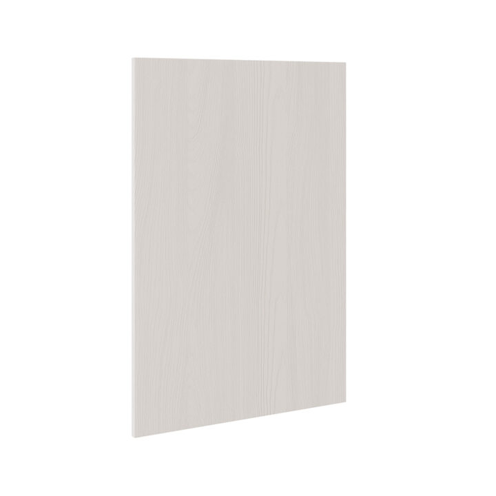 5 Piece Shaker Woodgrain Light Grey 600 Base End Panel