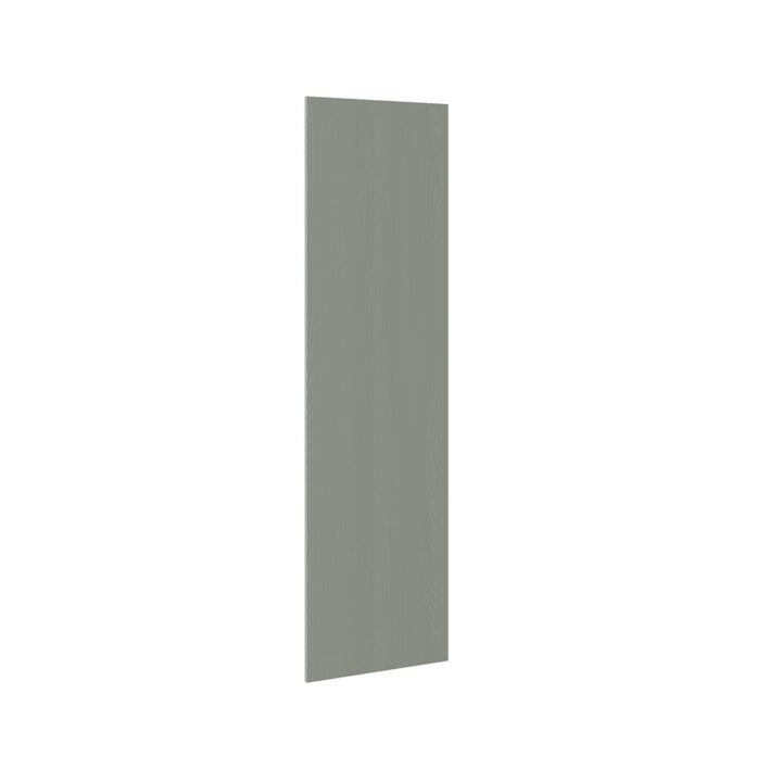 5 Piece Shaker Woodgrain Sage Green 600 Larder End Panel