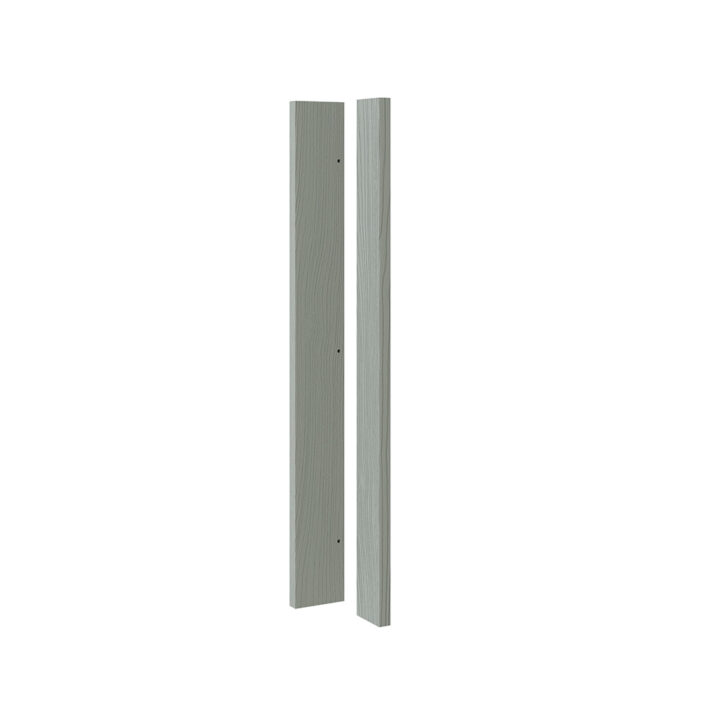 5 Piece Shaker Woodgrain Sage Green Corner Post