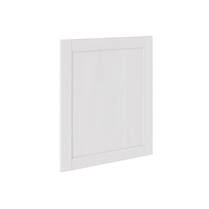 5 Piece Shaker Woodgrain White 596 Appliance Door