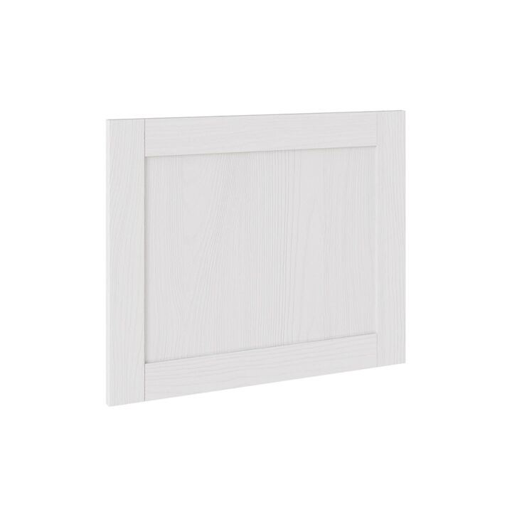 5 Piece Shaker Woodgrain White 596 Integrated Extractor Door