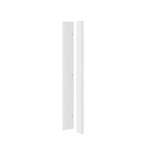 5 Piece Shaker Woodgrain White Corner Post