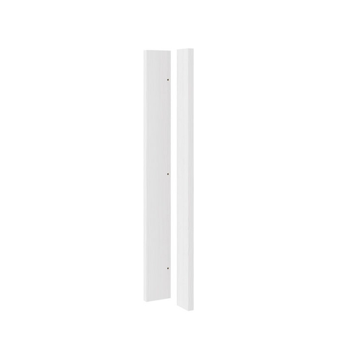 5 Piece Shaker Woodgrain White Corner Post