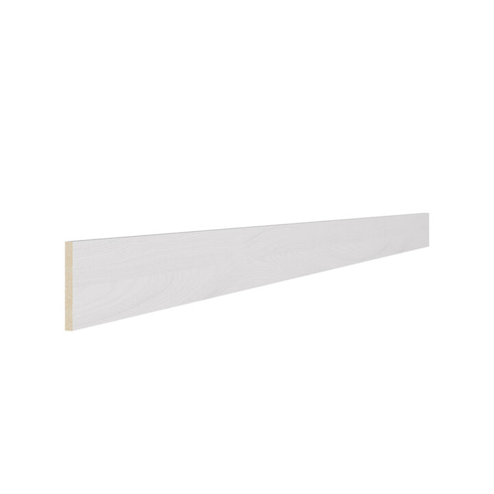 5 Piece Shaker Woodgrain White Plinth