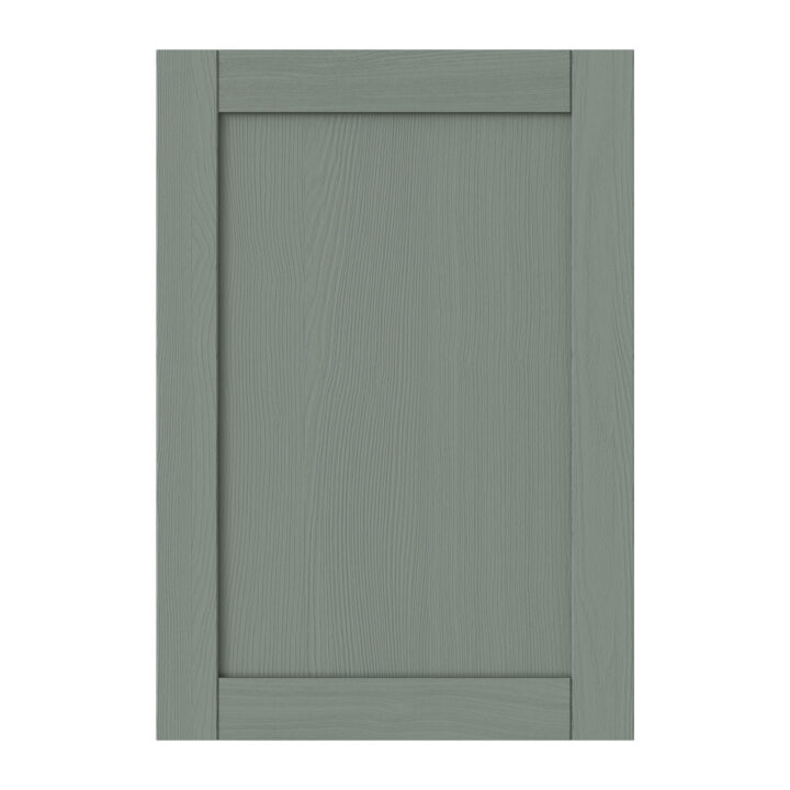 Kitchen Kit Door 5 Piece Shaker Woodgrain Sage Green